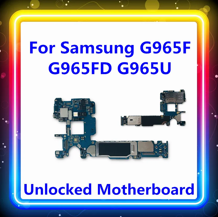 

64GB unlocked for Samsung Galaxy S9+ G965F G965FD G965U motherboard single/dual sim with chip mainboard Android OS Updated card