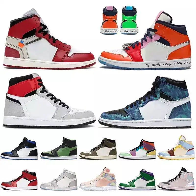 Новые баскетбольные кроссовки 1 1s OG Travis Scotts черные фиолетовые королевские с