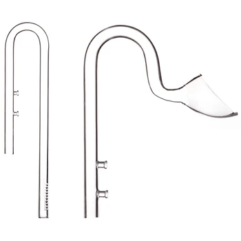 

Lily Glass Pipe Inflow Outflow Double Fix Suction Cup ADA Quality Filter Accessory Aquarium Water Plant Fish Tank 1m