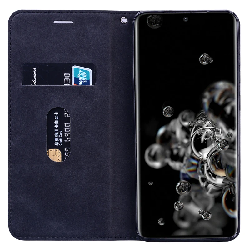 

For SamSung Galaxy S20 Ultra Flip Leather Anti-fall Case For SamSung S20 Ultra S20 20 Plus Wallet Card Slot Stand Case Cover