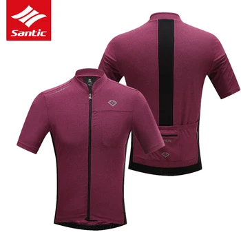 

Santic Men Cycling Jersey Comfortable Breathable Pro Racing Team Mountain Downhill Bicycle Jersey Ropa Ciclismo M6C02091R