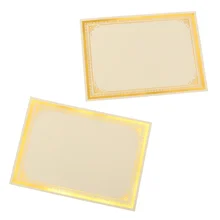Papier vierge pour certificat et récompense A4, 30 pièces, pour cérémonie de remise de diplôme, bureau, école (feuille d'or 250g)