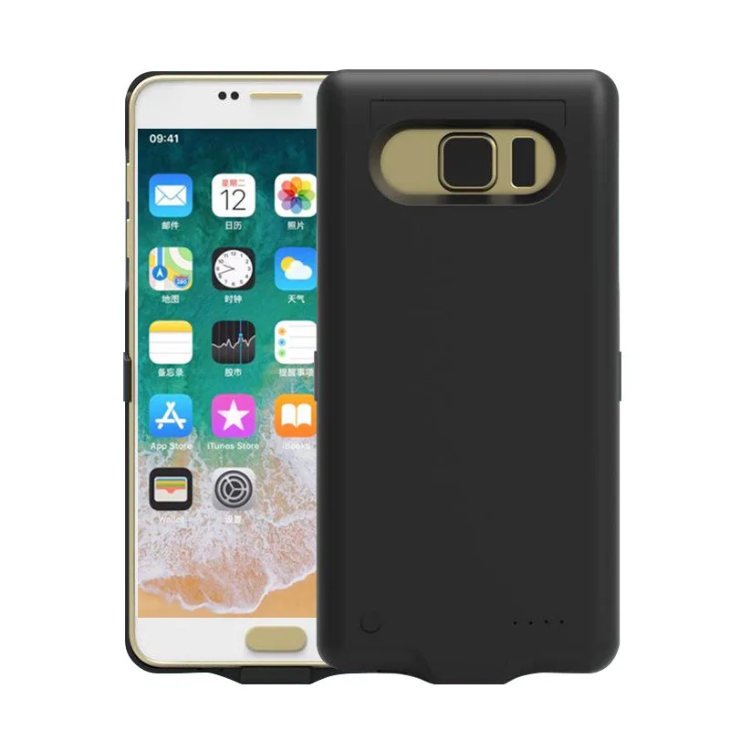 고품질 새로운 10000mah 백업 외부 배터리 충전기 케이스, 삼성 갤럭시 노트 5 노트 5 N9200 충전기 케이스 커버