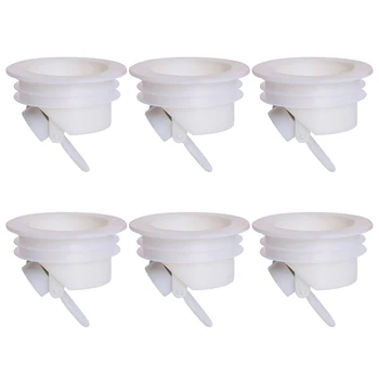 

6pcs/set Bathroom Odor-Proof Leak Cover Silicone Down The Water Pipe Draininner Core Kitchen Bathroom Sewer Seal Leak Deodorize