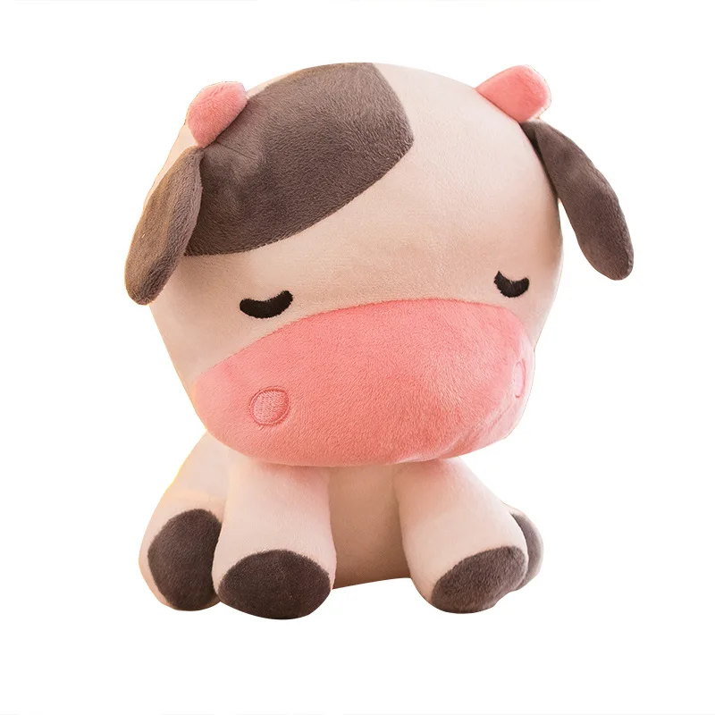 Мультфильм Мягкие Животные корова плюшевые игрушки Kawaii Детские крупного рогатого скота кукла украшение для дома, мягкие игрушки для малышей, детей подарок на день рождения для девушки
