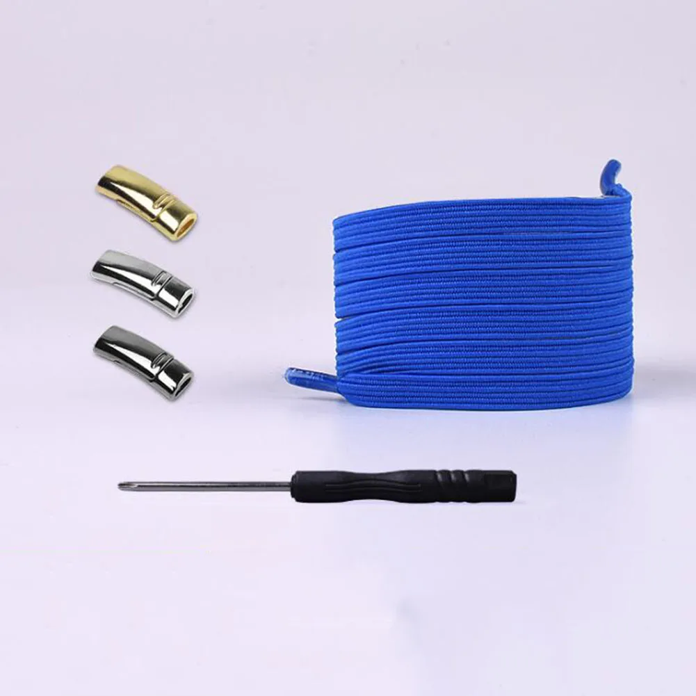 Royal Blue 1 пара, модные магнитные шнурки, эластичные шнурки для обуви, для детей и взрослых, унисекс, плоские кроссовки, шнурки, шнурки для быстрой носки - Цвет: Royal Blue