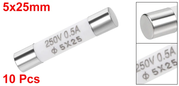 Uxcell автомобильный Картридж Предохранители 250V 5x25mm быстрая замена для автомобиля стерео аудио сигнализация усилитель керамический