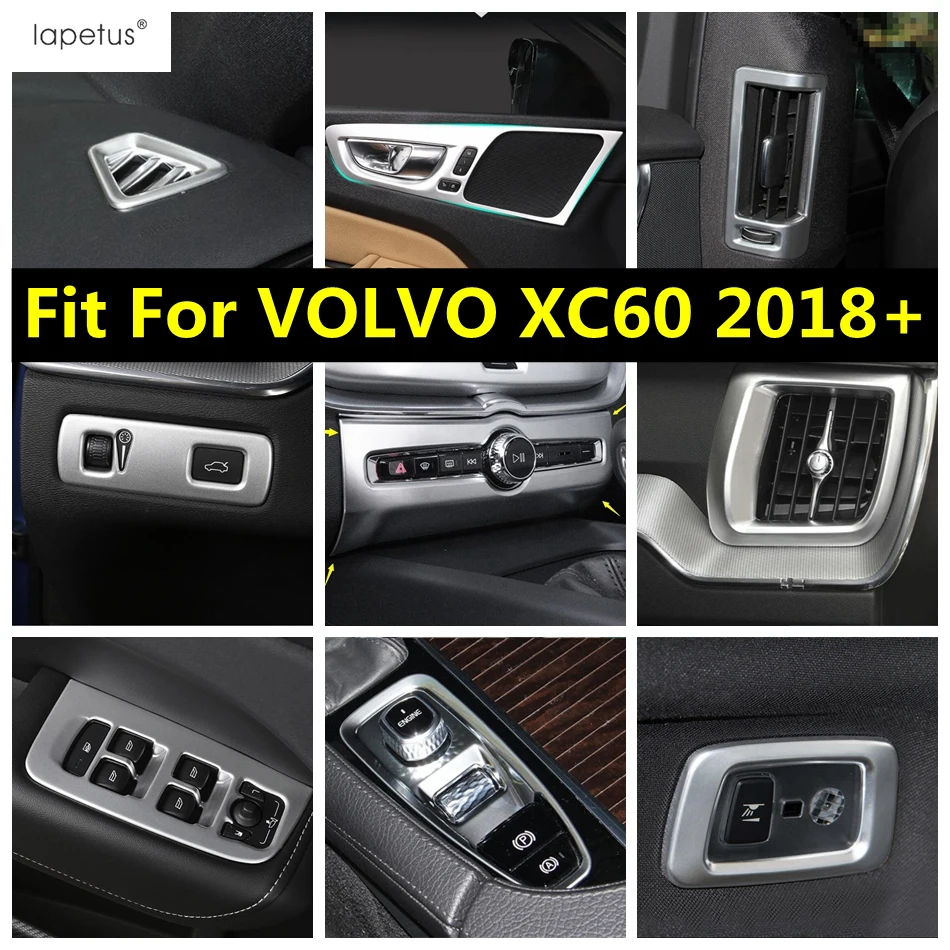 

Head Light / Window Lift Button / Handle Bowl / Central Air AC Knob Cover Trim Accessories Interior For VOLVO XC60 2018 - 2021