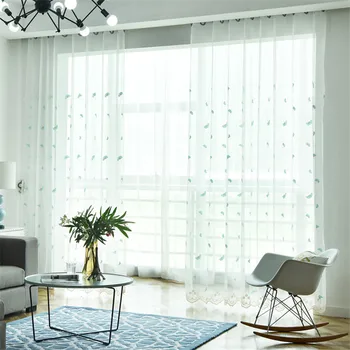 

Dandelion window screen embroidery pink lace curtain living room