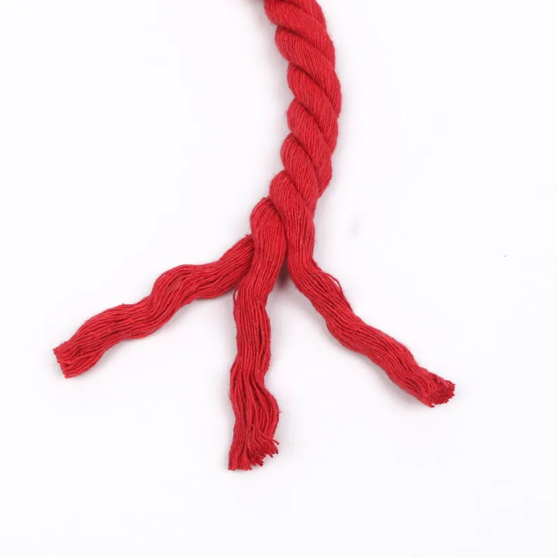 2Meters 12MM 3 Shares Twisted Colorful Cotton Cords/Rope for Bag Home Decor DIY Textile Accessories cotton rope