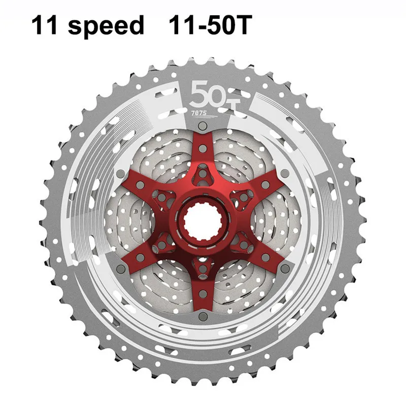 X80 11S 50T silver Sunracing 10s 11s MTB велосипед свободного хода 11-42 T 46T 50 T, CSMX80 S3 X3 S8 X8 кассеты, 10 11 скоростей широкоугольный Велосипед маховик - Цвет: X80 11S 50T silver