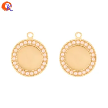 

Cordial Design 50Pcs 20*25MM Jewelry Accessories/Hand Made/Charms/Cat Eye Effect/DIY Making/Earrings Connectors/Earring Findings