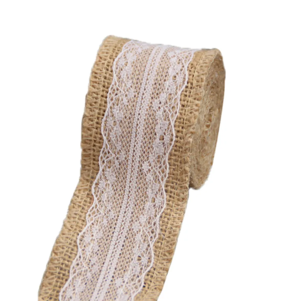 Ручной работы DIY свадебное рождественское кружево Мешковина в рулоне кружево пеньковая веревка украшение ремесло Мульти Стиль вьющиеся кружева лента# YL10