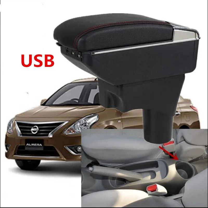 Car Armrest For Nissan VERSA Sedan Latio Sunny 2012 2018 Armrest