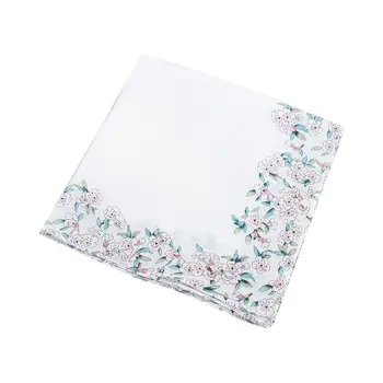 

Womens Cotton Square Handkerchiefs Cherry Blossom Floral Candy Color Hanky Towel AXYD