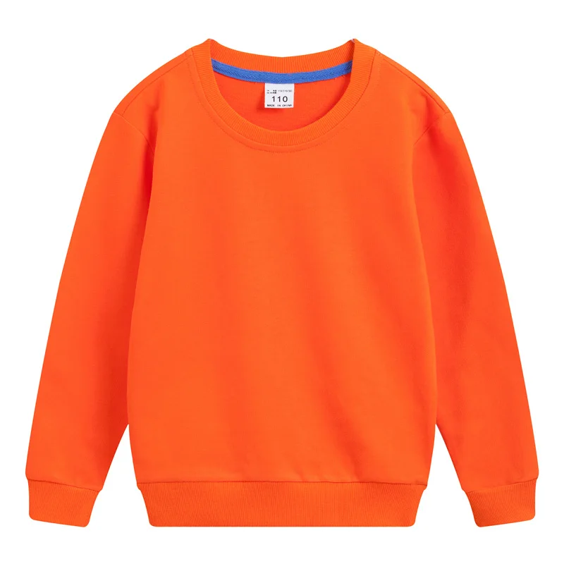 DE PEACH Autumn Cotton Children Loose Casual Sweatshirt Baby Boys Girls Pullover Shirts Teenager Kids Solid Color Bottoming Tops hoodies for a boy Hoodies & Sweatshirts