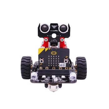 

Yohboom micro:bit DIY graphics programmable intelligent robot car kit Microbit with tracking development board RC robot car
