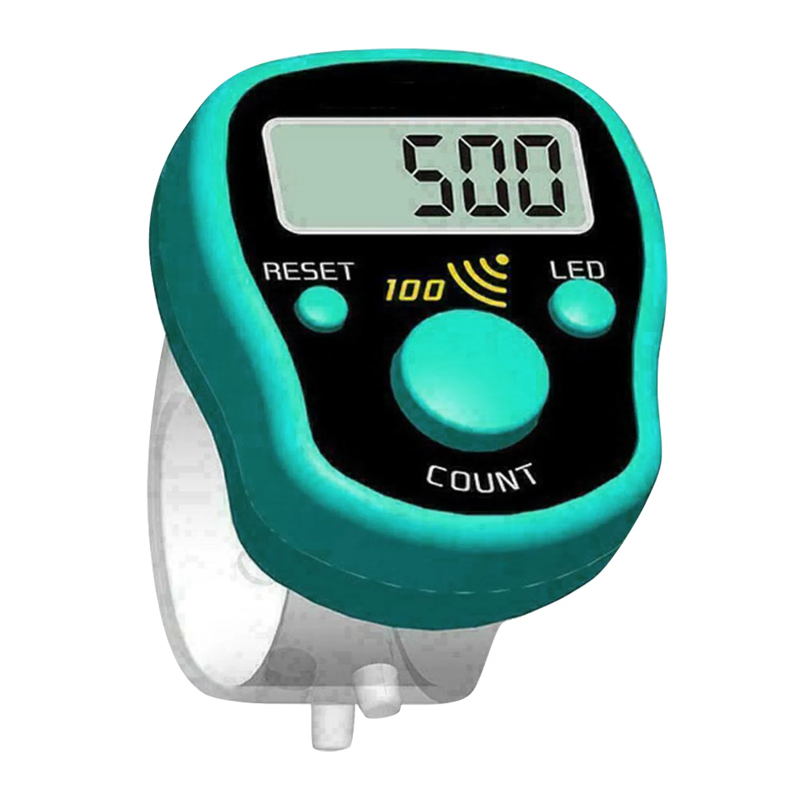 Hand Tally Counter Electronic Counter Stitch Marker Row Hand Tally Finger Counter LCD Electric Digital Display with Light for Sewing Knitting