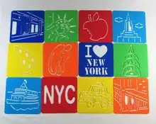 Crianças quebra cabeça pintura precoce vida americana desenho placa sketchpad brinquedo papelaria modelo ferramentas de plástico unisex venda quente 2021