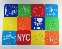 Children Puzzle Early Painting American Life Drawing Board Sketchpad Toy Stationery Template Tools Plastic Unisex Hot Sale 2021