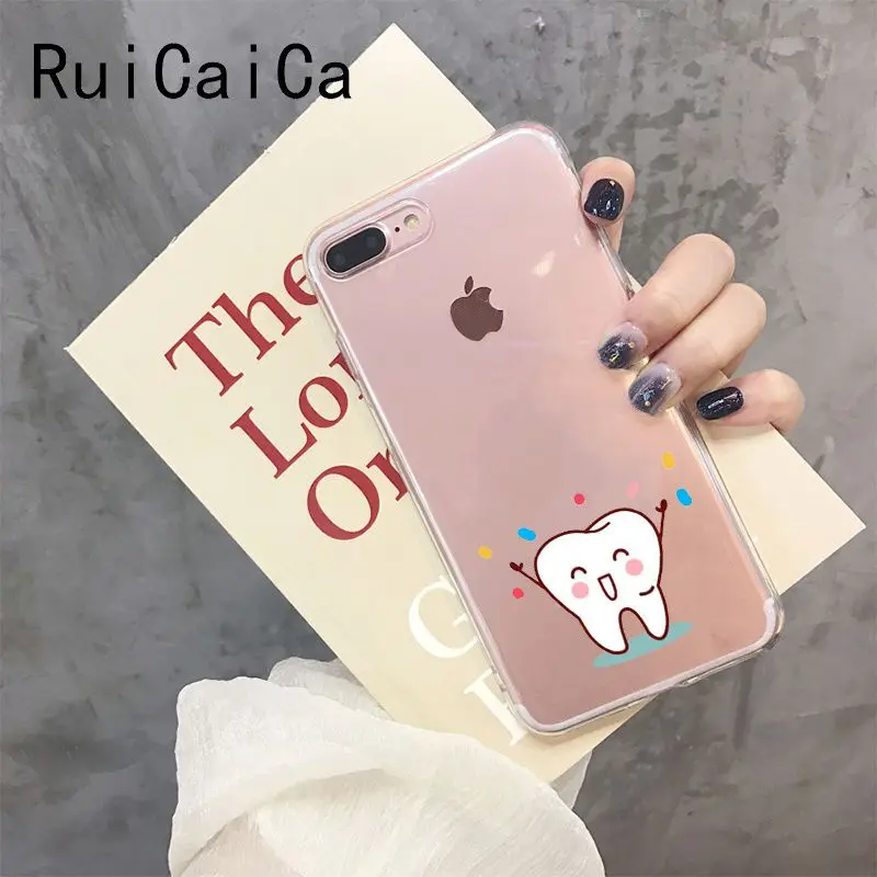 Funny Cartoon Dentist Dental Crowned Teeth