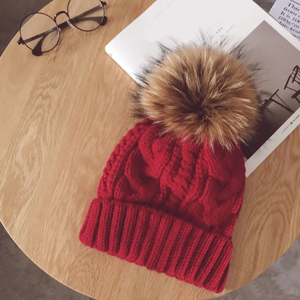Женские зимние вязаные шапки, Женская Толстая теплая шапка Skullies, шапка для женщин, вязаная шапка с буквенным принтом, шапка s, уличная теплая шапка#1127