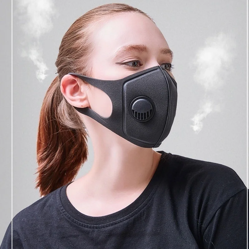 

Unisex Sponge Dustproof PM2.5 Pollution Half Face Mouth Mask With Breath Wide Straps Washable Reusable Muffle Respirator