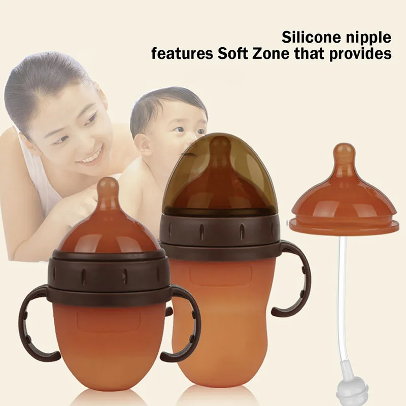 3 Use Baby Silicone Bottle Milk Quality Safe Health Pacifier Infant