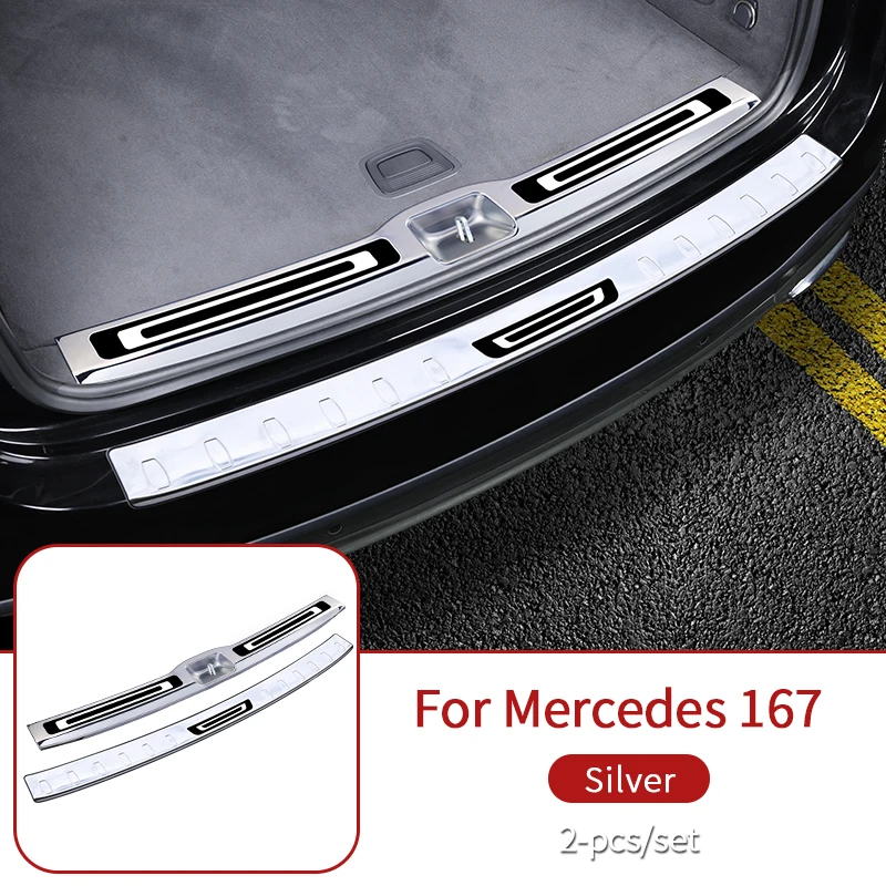 thumbnail image 2 of Anti-kick Pads Car Door For Mercedes GLE/GLS 2020-2025 - Carbon Fiber Style Leather Protection Mercedes Benz Trunk 2 of 14