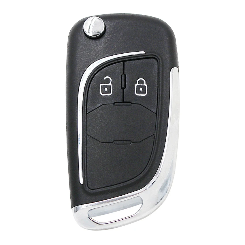 2 кнопки модифицированный флип складной ключ оболочки чехол fob для Chevrolet Aveo Cruze Orlando Trax Uncut HU100 Blade