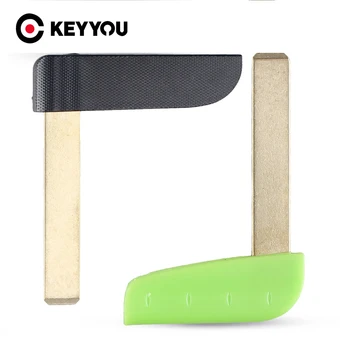 

KEYYOU 15x Insert Small Remote Key Blade For Renault Megane Laguna Koleos Scenic Smart Card Replacement Fob Car Key Blade