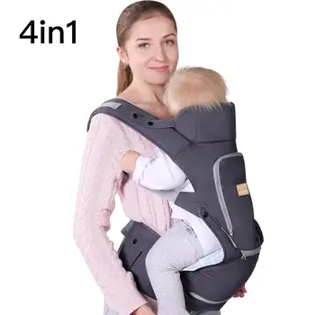 

Infant Baby Wrap Carrier with Stool - All Positions Baby Carrier, Baby Hip Seat Ergonomic Carrier