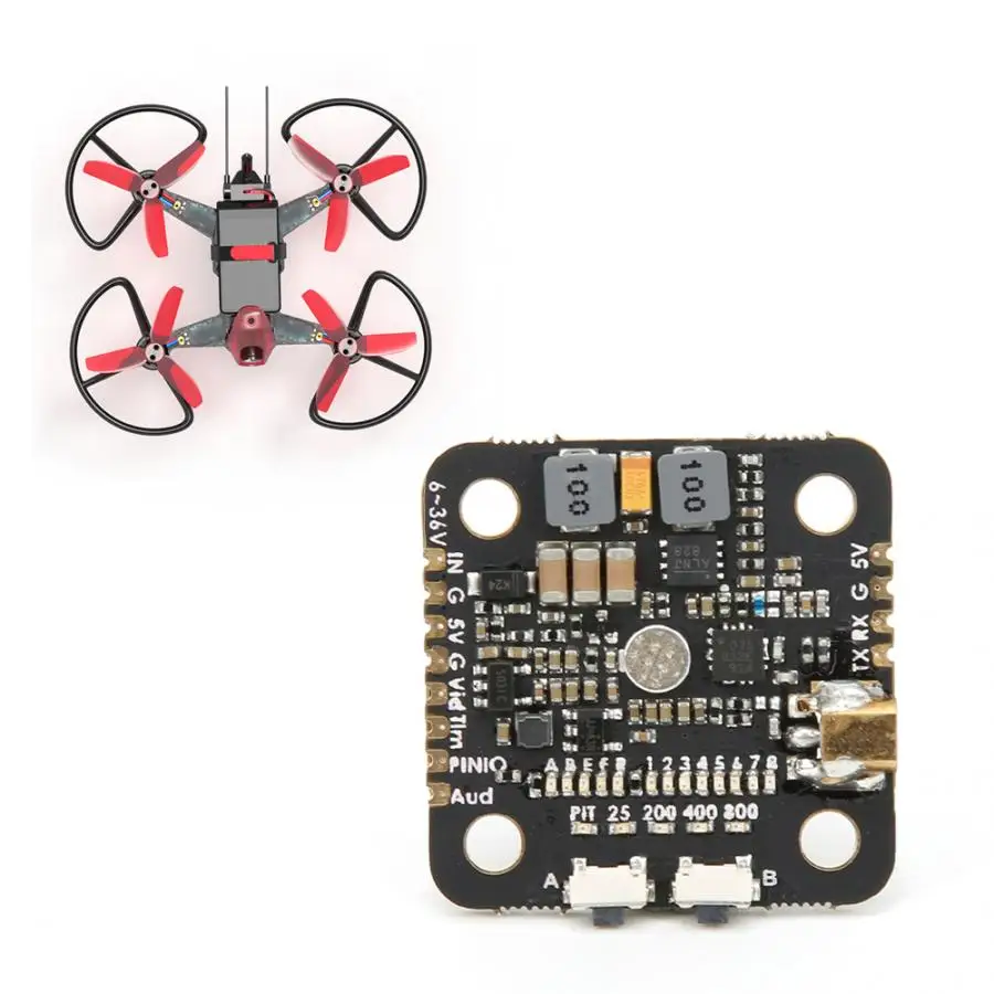 VTX MINI 5 8G 40CH видео передатчик FPV гоночный Радиоуправляемый вертолет запчасти