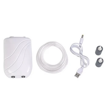 

USB Aquarium Air Pump Ultra Low Noise Fish Tank Mini Compressor Oxygen Pump Oxygen Hose Bubble Stone