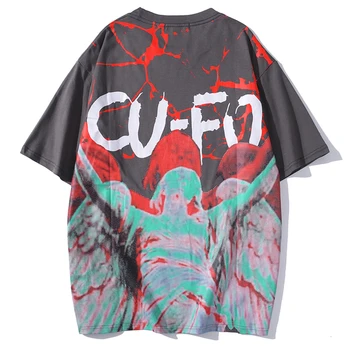 

Women Mens Angle Sculpture Printed Tee Shirts Streetwear Summer Men Fashion Hiphop Casual Tshirts Harajuku Short Sleeve Tops