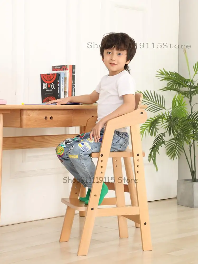 クリアランス特価 赤ちゃんのダイニングチェア子供ダイニングチェア家庭用木製調節可能なダイニングチェアダイニングテーブルアップと身長椅子 ネット通販サイト Pnlp Sn