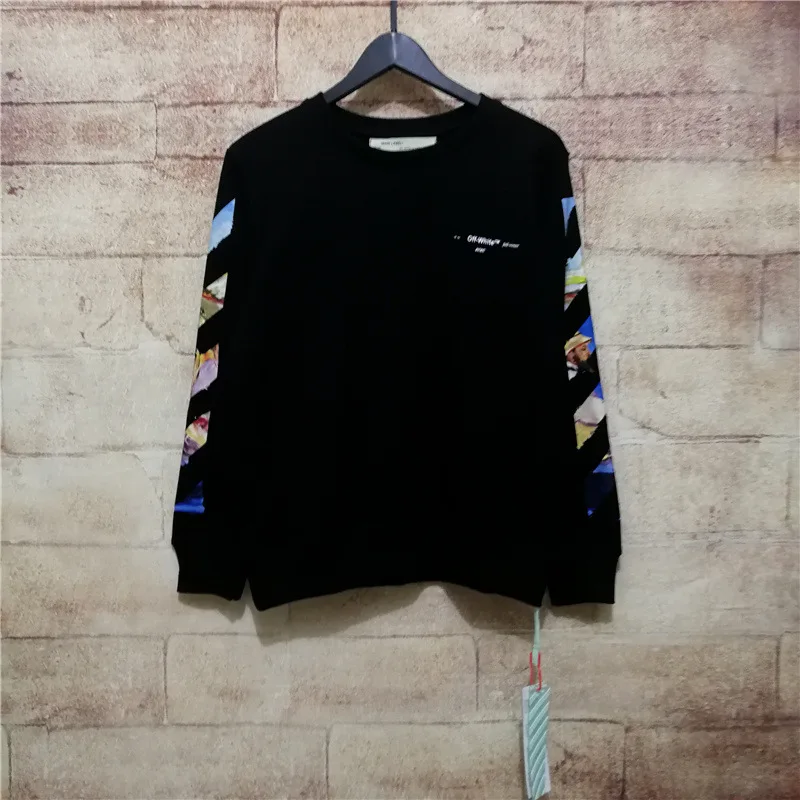 off white oil painting crewneck