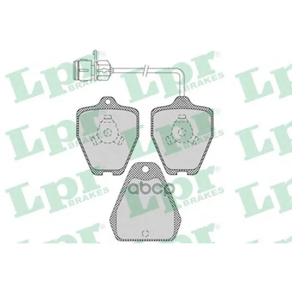 Колодки Тормозные Audi A100/A6/A8 2.3-4.2 Quattro 91-02 Передние Lpr 05p1118 Lpr арт. 05P1118