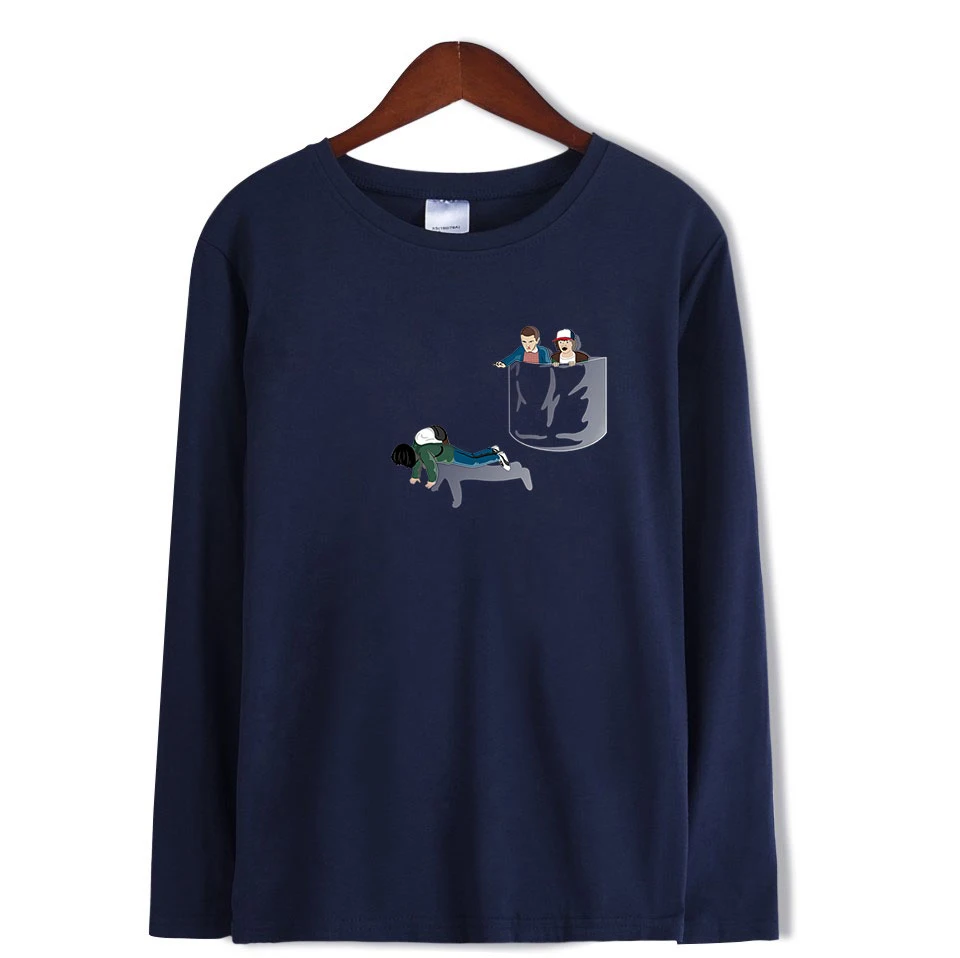 Spring and Autumn 2019 Men's Long Sleeve T-shirt, Teenagers'T-shirt,  Printed T-Shirt Shirt, Fashion Men's Wear