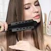 Professional Titanium Alloy Hair Straightener Wide Plate Flat Iron Temperature Adjustable with Venting Hole Straightening Iron 1