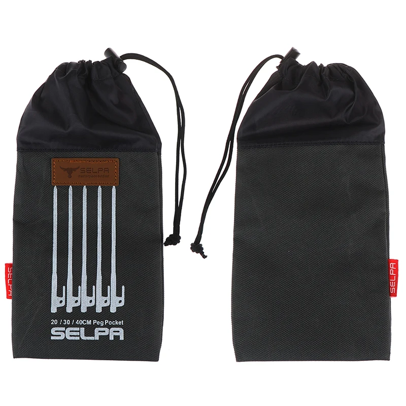 Outdoor Camping Tent Accessories Hammer Wind Rope Tent Pegs Nail Storage Bag For 20cm