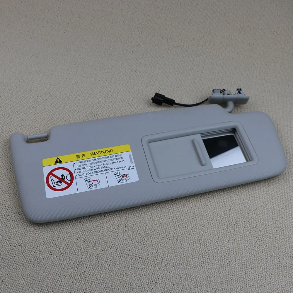 5gg857552 Gray Front Sun Visor Panel With Makeup Mirror For Vw Golf 7