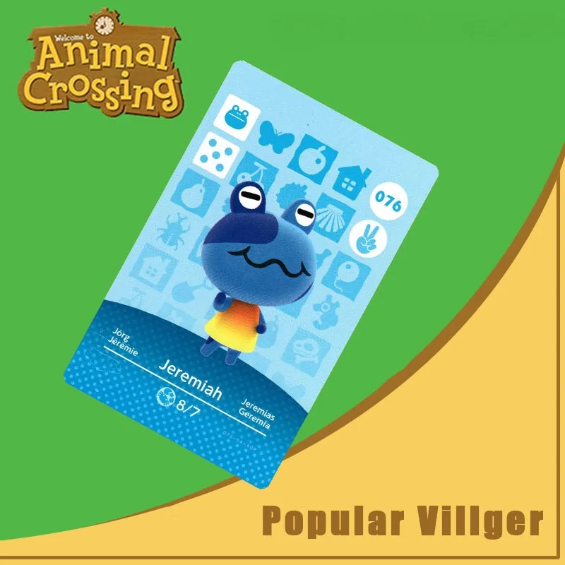 

076 Animal Crossing Amiibo Card Jeremiah Amiibo Card Animal Crossing Series 1 Jeremiah Nfc Card Work for Ns Games Dropshipping