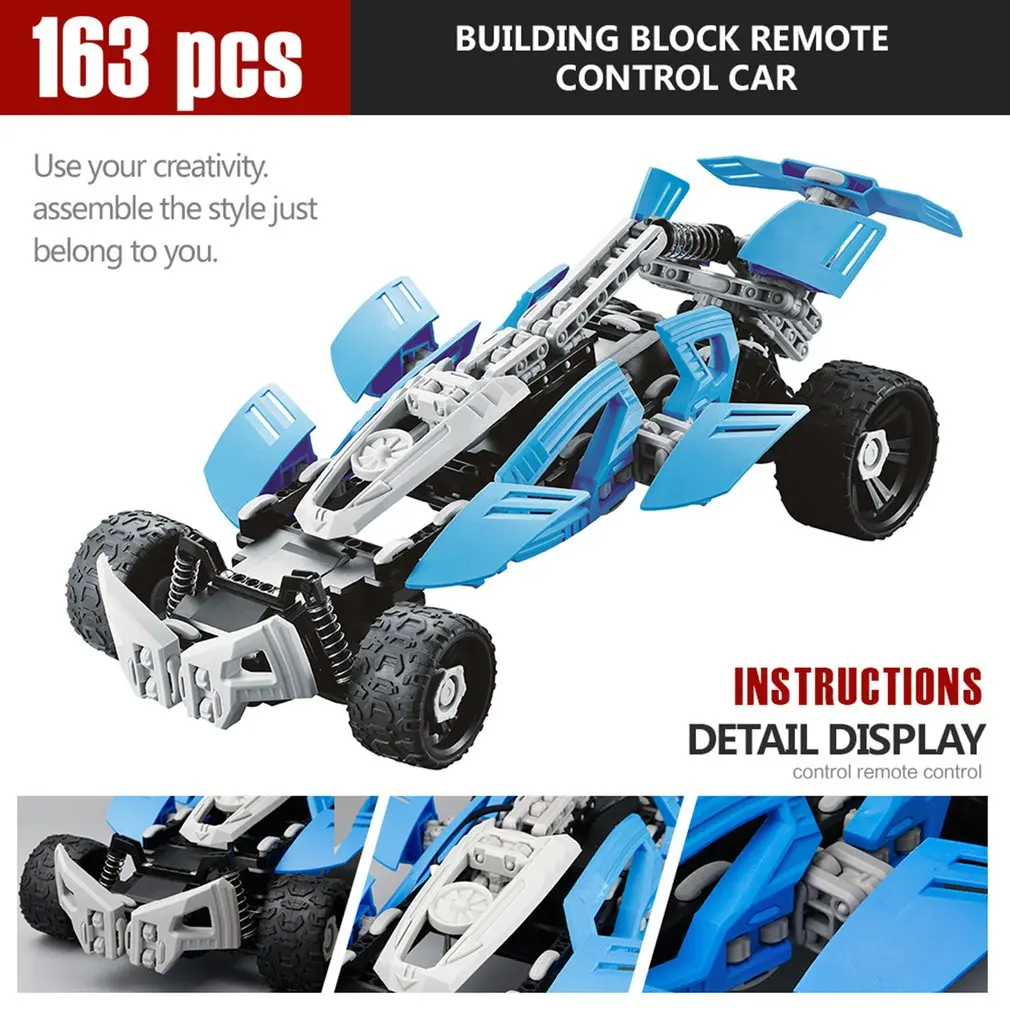 RC модельная игрушка автомобиль SDL 2017A-9 2,4 ГГц usb зарядка строительный блок DIY RC автомобили дистанционное управление игрушки модель внедорожник