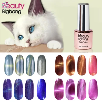 

Beautybigbang Cat Eye Uv Gel Nail Polish Long-lasting Gradient-color Glitter Nail Art PolishCY