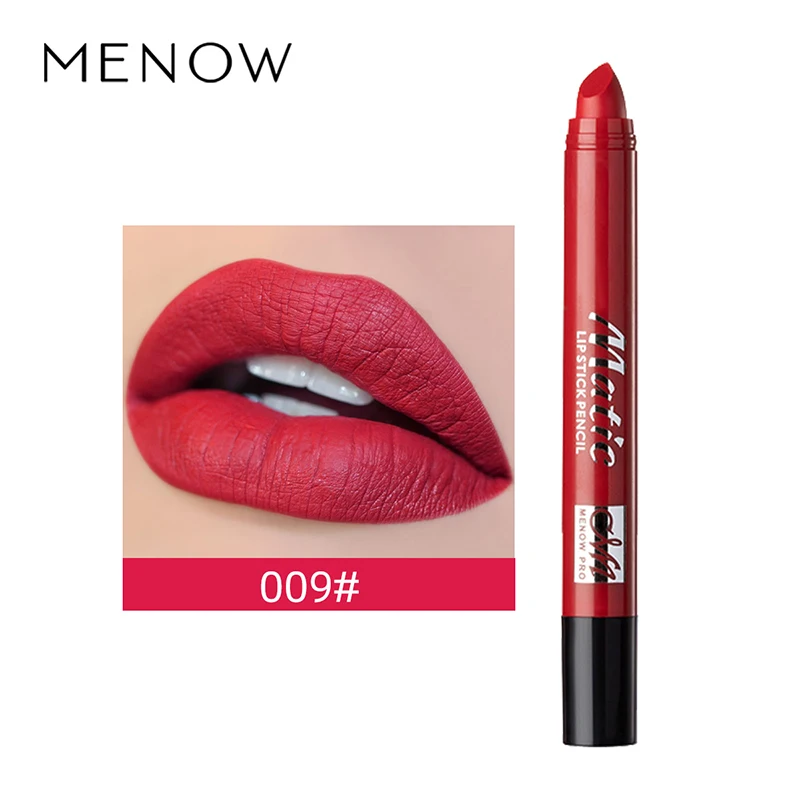 MENOW 6-color матовая тумана Kiss Proof вращающаяся губная помада ручка L549 - Цвет: 009