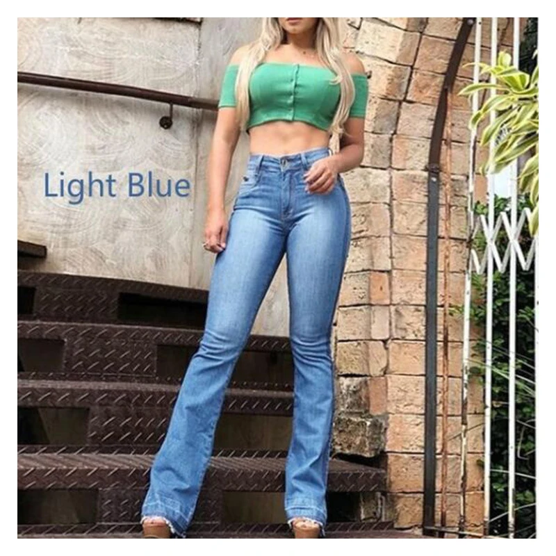 

Tassels Slim Women's Jeans Bell Bottomed Solid Color Trousers Loose Flare Causal Popular Autumn Wear New Style Women's Jeans