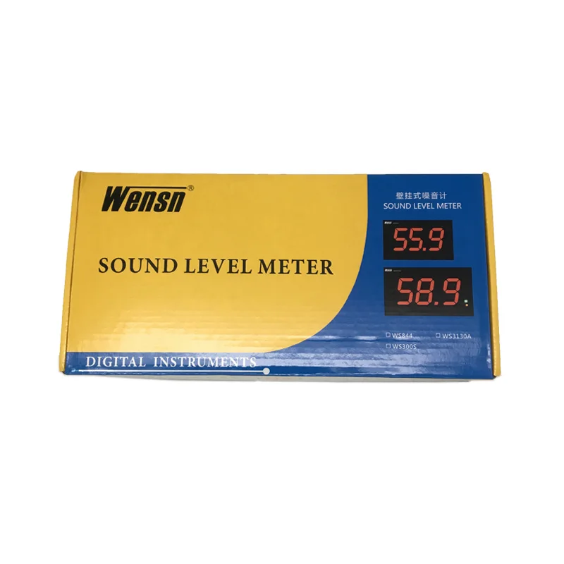 Wensn 30~ 130 дБ, измеритель уровня звука, цифровой децибел, измеритель уровня шума для бара, внутреннего/офисного/домашнего настенного подвесного типа