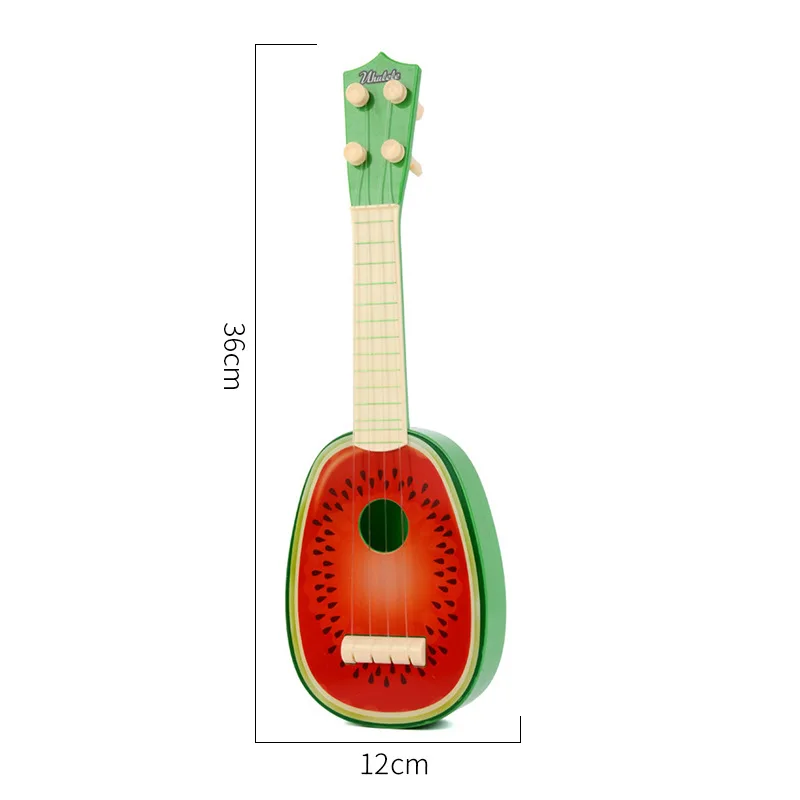 L-Watermelon Творческий Начинающий классический укулеле мини-гитара Образовательный музыкальный инструмент игрушка музыкальная игрушка гитары-фрукты подарок на день рождения - Цвет: L-Watermelon