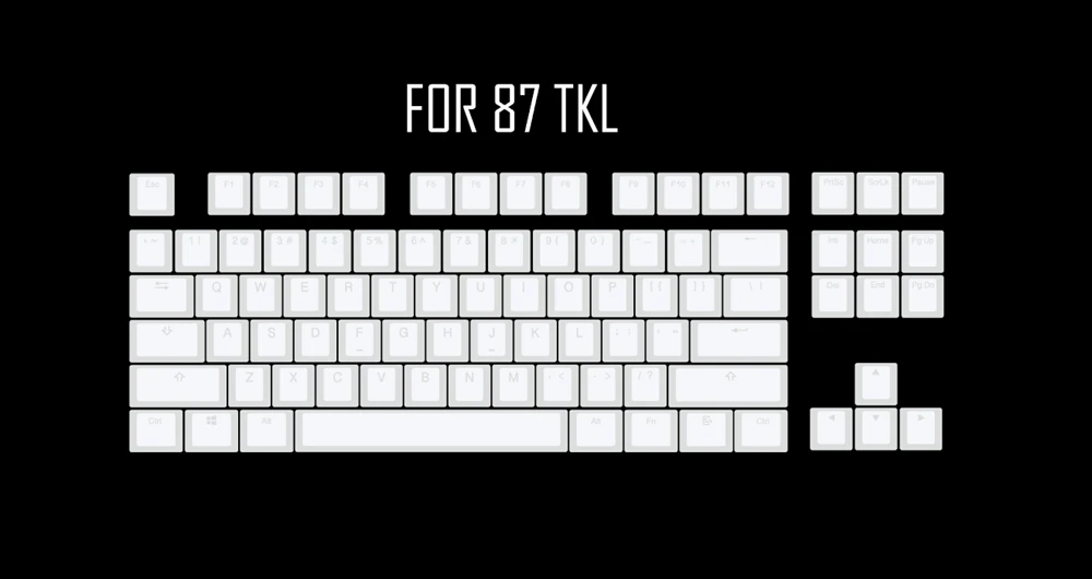 para teclados mecânicos leite branco rosa preto